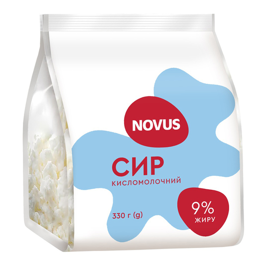 Сир к/м 9% Novus 330г