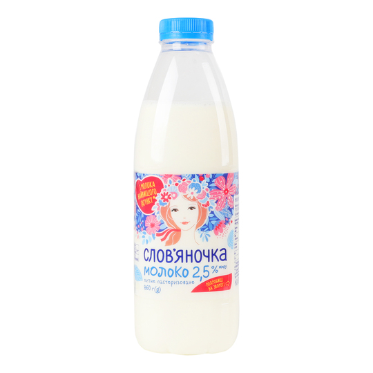 Молоко Слов'яночка 2,5% пл. 860г