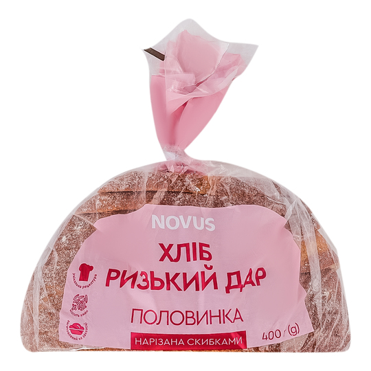 Хліб РИЗЬКИЙ ДАР нарізаний 400г