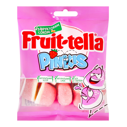 Цукерки жув.Fruit-tella 90г