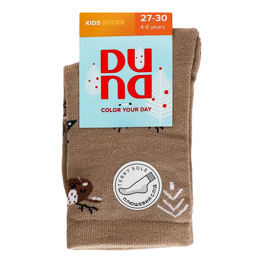 Шкарпетки дитячі Duna т.сір-беж р.18-20