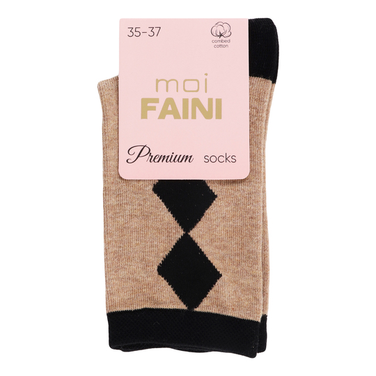 Шкарпетки жін.moi FAINI ромб б.р.35-37