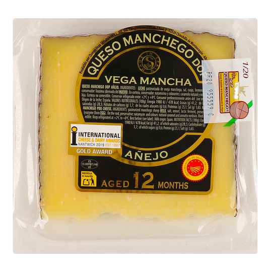 Сир тв.Manchego Dop 55% VS 10-12міс.150г