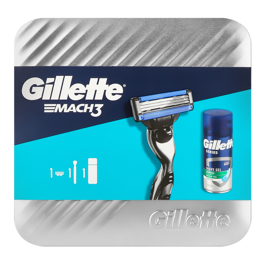 Набір бритва+гель д/г Gillette Mach375мл