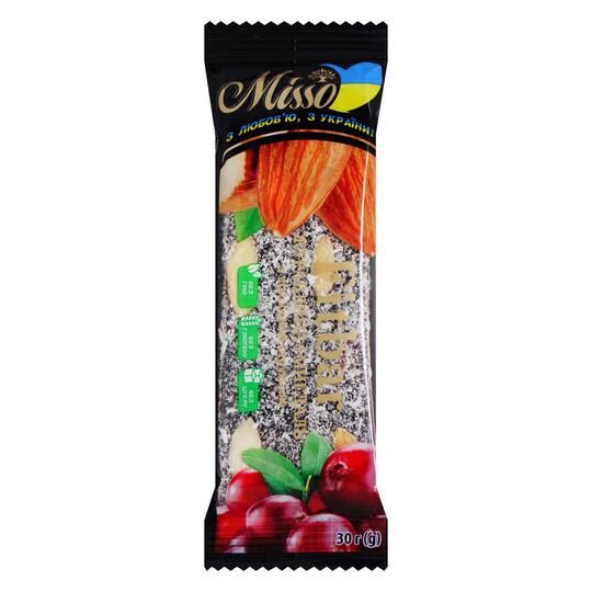 Батончик fitbar журавл+мигдаль Misso 30г