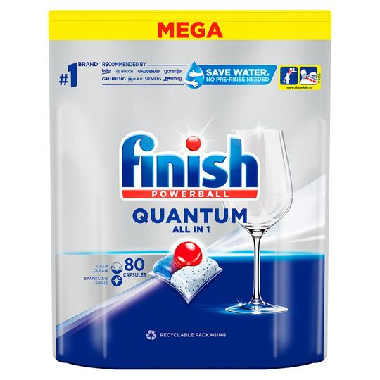 Капсули для пмм Finish Quantum 80шт