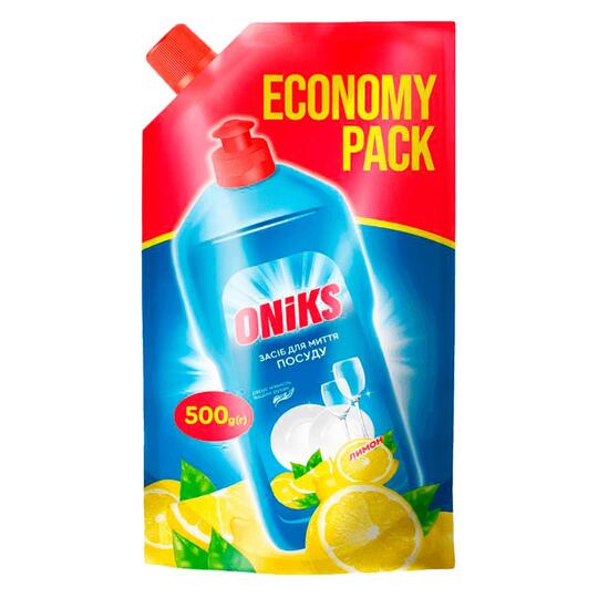 Засіб д/посуду Oniks Лимон дой-пак 500мл