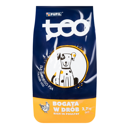 Корм для собак сухий Teo з птицею 2,7кг