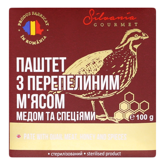 Паштет з переп.мед.спец. Silvania 100г