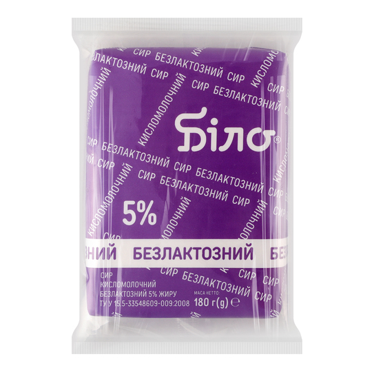 Сир к/м Білоцерківський 5% б/л 180г