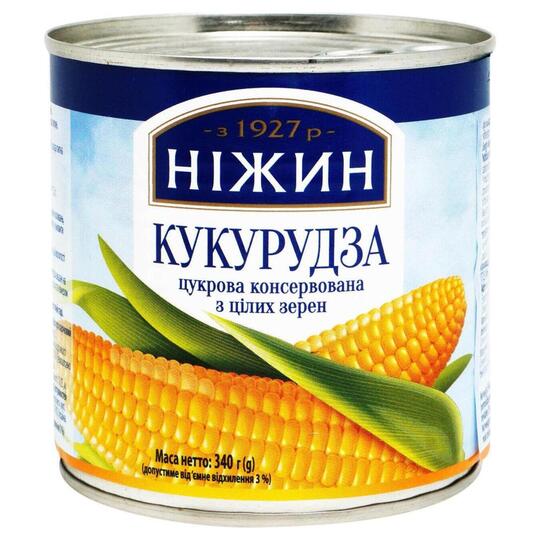 Кукурудза цук.кон.ціл.зер. Ніжин 340г