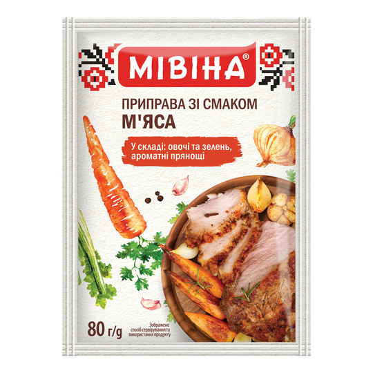 Приправа зі смаком м'яса Мівіна 80г