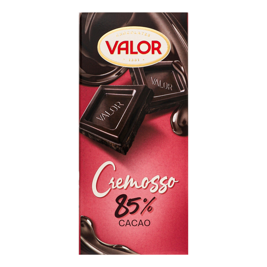 Шоколад чорний Cremosso 85% Valor 90г