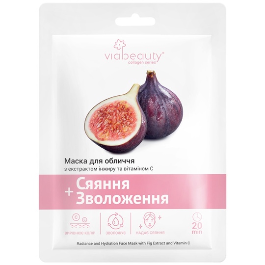 Маска для обл.інжир+вітамін C VIABEAUTY