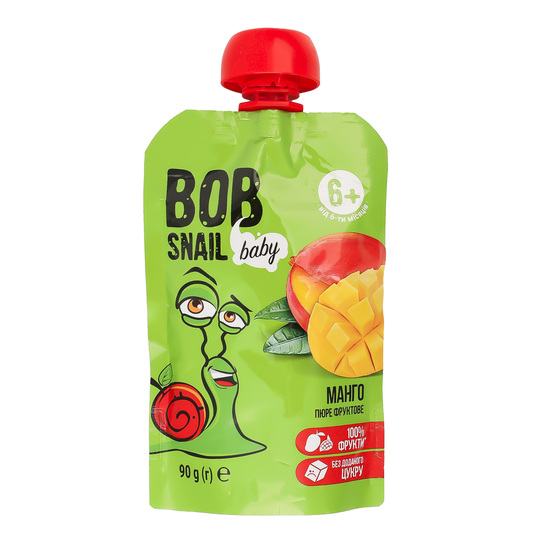 Пюре фруктове манго Bob snail 90г