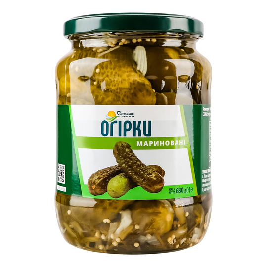 Огірки мар. Домашні продукти 680г