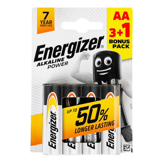 Батарейка лужна блістер AA ENERGIZER 4шт