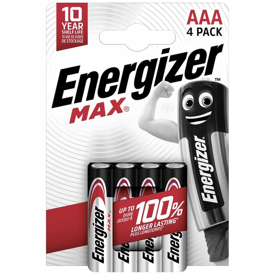 Батарейка луж/бліст.AAA ENERGIZER MAX4шт