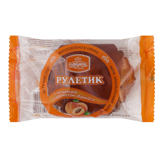 Рулетик абрикосовий Рум'янець 100г