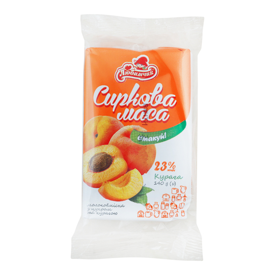 Маса сиркова 23% Любимчик курага 140г