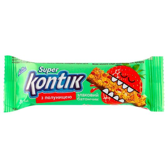 Батончик злак.з полуницею SuperKontik29г