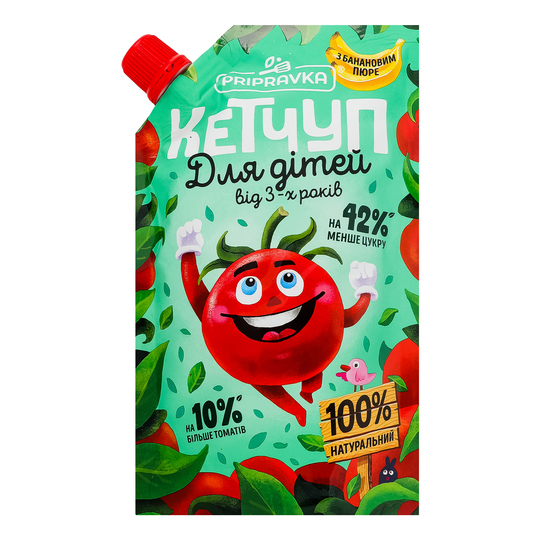Кетчуп д/дітей з банан.пюреPripravka250г