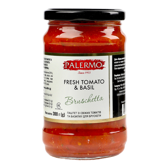 Брускета з том.та базил.Palermo 320мл