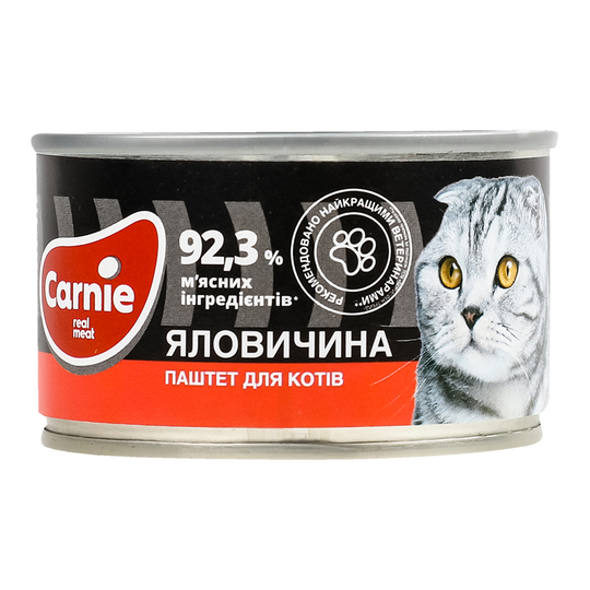 Корм д/кот.конс.Carnie пашт.м'яс.ял.100г