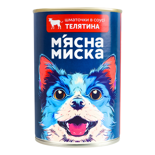 Корм д/соб.конс. ММ шмат.соус телят.415г