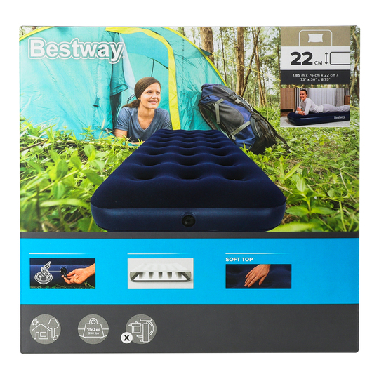 Матрац надувний Bestway 185*76*22см
