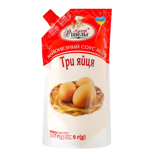 Соус майонезний 40,5% Три яйця д/п 300г