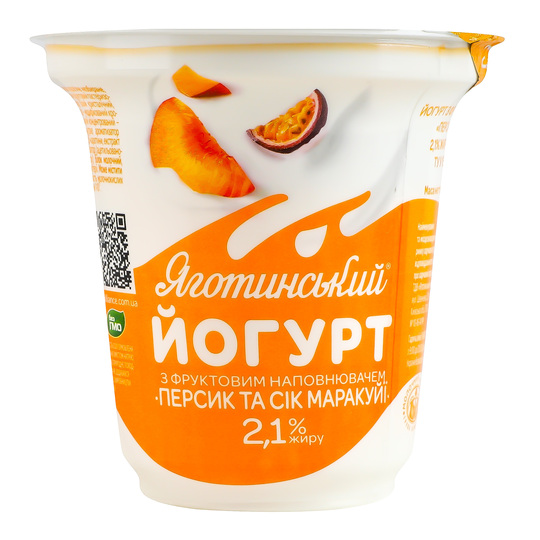 Йогурт 2,1% Яготин пер.-марак. 260г ст.