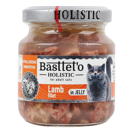 Корм д/кот.бан.Bastteto Holistic ягн130г