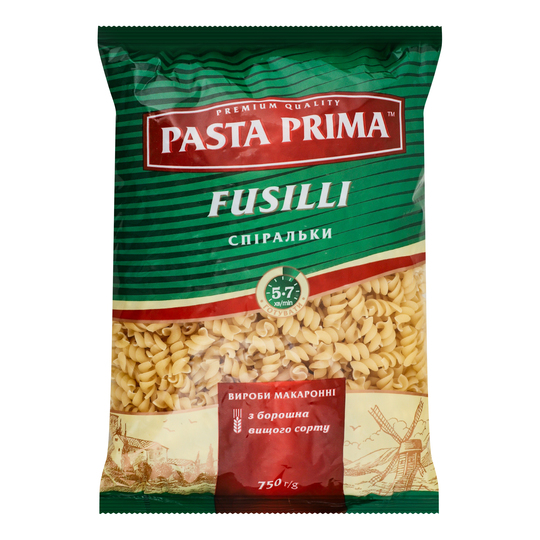 Макарони Спіральки Pasta Prima 750г
