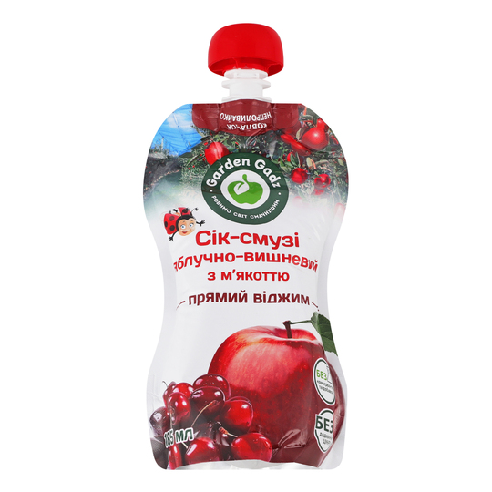 Сік Gadz яблуко, вишня 0,185л д/п