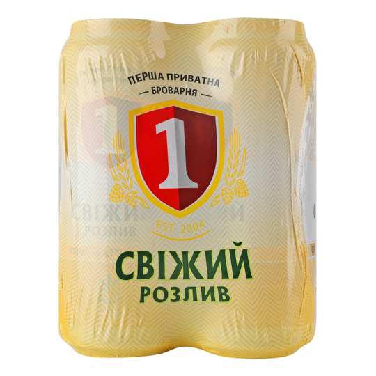 Пиво св. ППБ Свіж.Розлив 4,2% 4*0,5л з/б