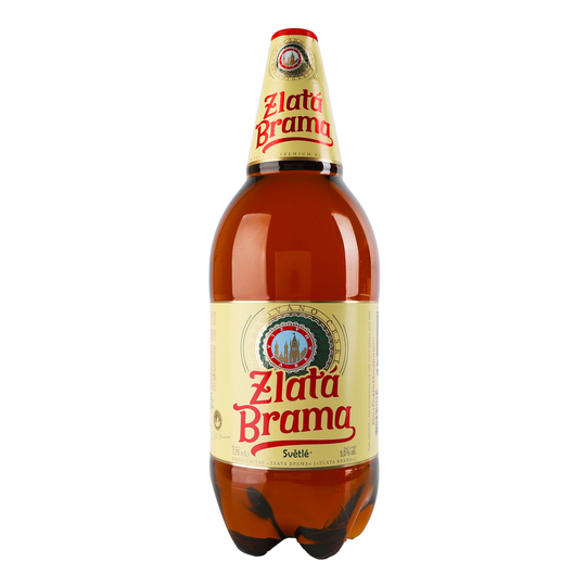 Пиво світле Zlata Brama 5% 1,75л ПЕТ