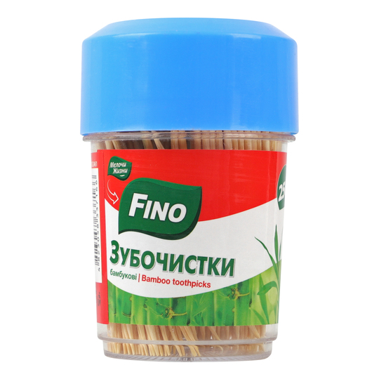 Зубочистки бамбукові Fino 250шт