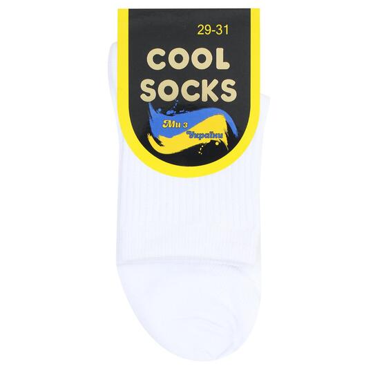 Шкарпетки уніс.Cool Socks біл.р.29-31