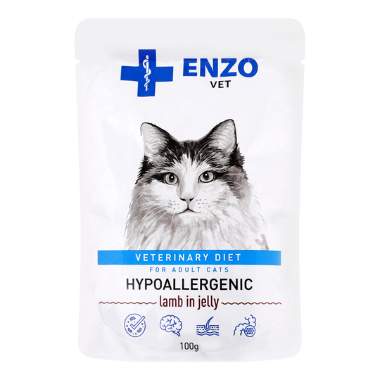 Корм д/кот.дієт.чут.тр.п.ENZO VET ж.100г