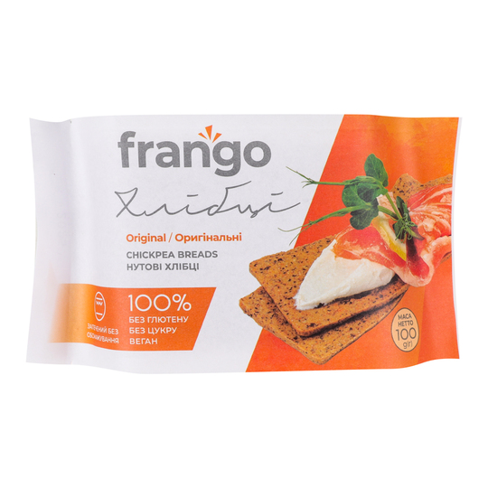 Хлібці нутові оригінальні Frango 100г