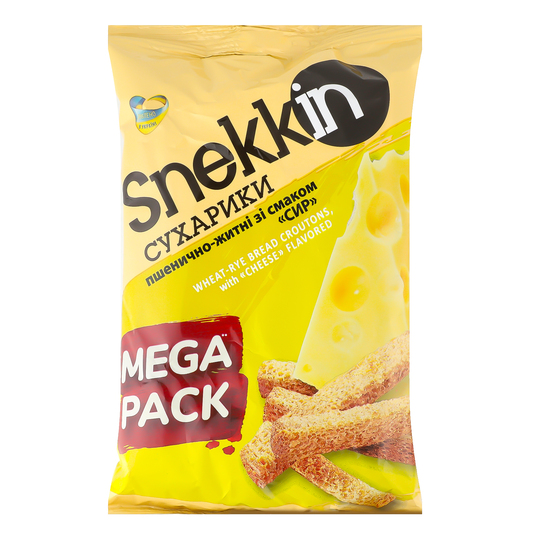 Сухарики пш.-жит.сир Snekkin 150г