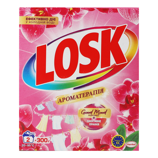 Порошок д/пр.авт.Losk Малаз.квітка 300г