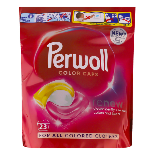 Капсули д/пран. кол.реч. Perwoll 23шт