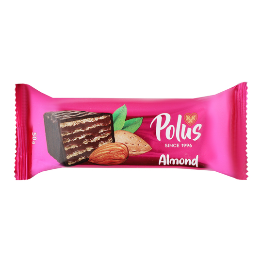 Батончик вафельний мигдаль Polus 50г