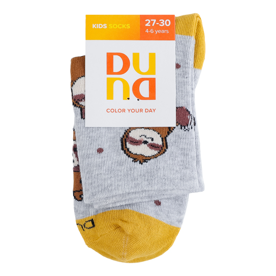 Шкарпетки дит.Duna св.-сір.4077 р.18-20