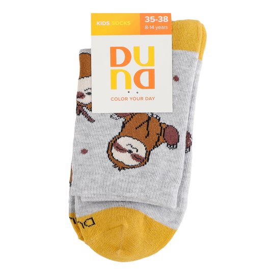 Шкарпетки дит.Duna св.-сір.4077 р.22-24