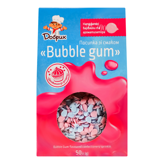 Посипка Добрик зі смаком Bubble gum,50г