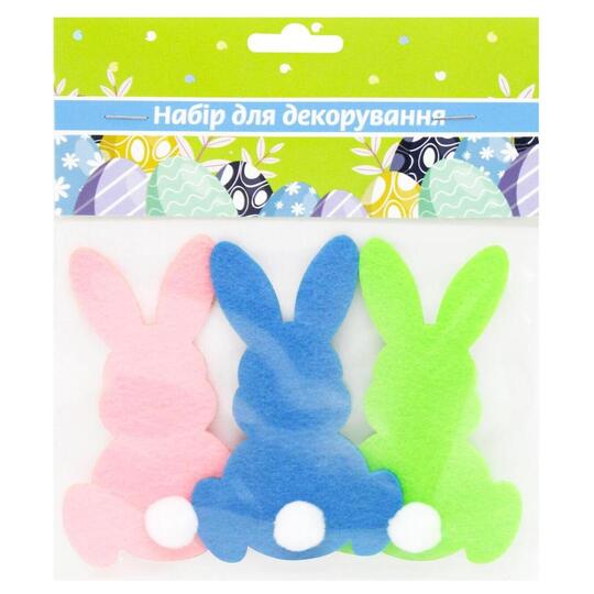 Декор з фетру Аплі Краплі Зайчики з пом.