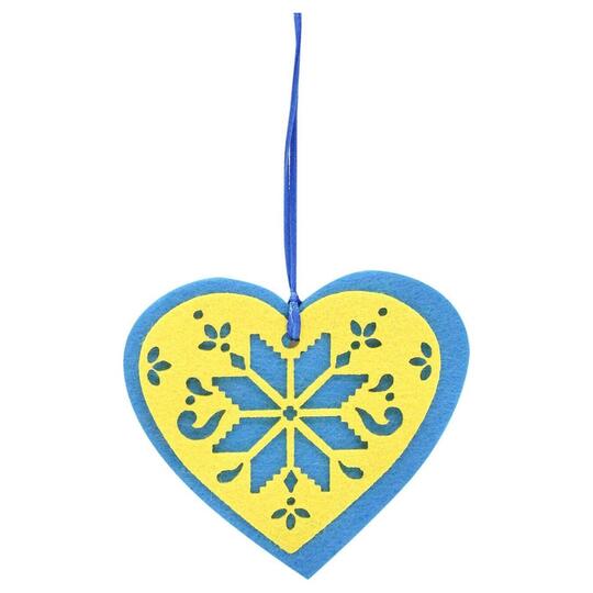 Підвіс-серце вал.Аплі Краплі Патріотич.